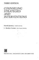 Counseling strategies and interventions by Harold Hackney, L.Sherilyn Cormier