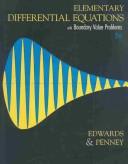 Cover of: Elementary differential equations with boundary value problems by C. H. Edwards
