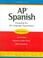 Cover of: Ap Spanish
