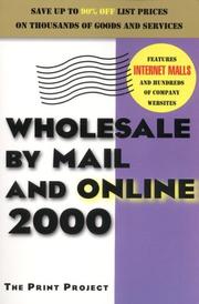 Cover of: Wholesale by Mail and Online 2000 (Wholesale By Mail and Online, 2000)