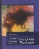 Cover of: Total Quality Management (3rd Edition)