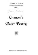 Cover of: Chaucer's Major Poetry by Geoffrey Chaucer