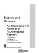 Cover of: Science and Behavior by Robert M. Liebert, Lynn Langenbach Liebert