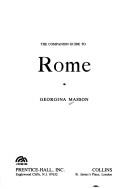 Cover of: The Companion Guide to Rome (Companion Guides) | Georgina Masson