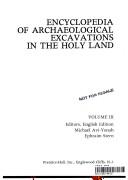 Cover of: Encyclopedia of Archaeological Excavations in the Holy Land (Vol. 3 of 4) by Michael Avi-Yonah, Ephraim Stern