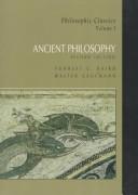Cover of: Philosophic Classics: Vol. I by Walter Kaufmann (undifferentiated)
