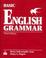 Cover of: BASIC ENGLISH GRAM STU BK W/CD W/ANS KEY (3rd Edition) (Azar English Grammar)