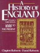 Cover of: History of England: Prehistory to 1714, Vol. I