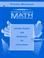 Cover of: Middle Grades Math