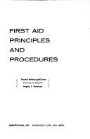 Cover of: First aid principles and procedures by Pamela Bakhaus DoCarmo