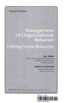 Cover of Management of Organizational Behavior