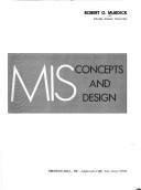 Cover of: MIS, concepts and design