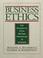 Cover of: Business ethics