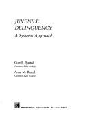 Cover of: Juvenile delinquency: a systems approach
