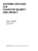 Cover of: Modern Methods for Computer Security and Accuracy by Lance J. Hoffman, Lance J. Hoffman