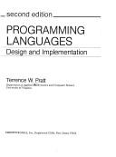 Programming languages by Terrence W. Pratt, Marvin V. Zelkowitz