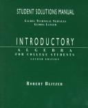 Cover of: Introductory Algebra (Solutions Manual)