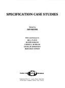 Cover of: Specification case studies
