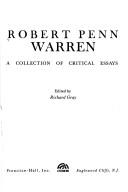 Cover of: Robert Penn Warren, a collection of critical essays