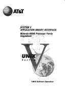 Cover of: System V application binary interface: Motorola 68000 processor family supplement.