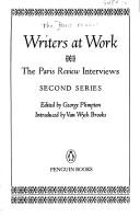 Cover of: Writers at work: the Paris review interviews, second series