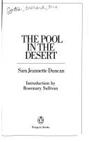 Cover of: The Pool in the Desert and Other Stories (Penguin Short Fiction) by Sara Jeannette Duncan