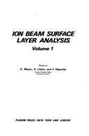 Cover of: Ion beam surface layer analysis