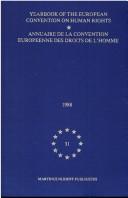 Cover of: Yearbook of the European Convention on Human Rights (Yearbook of the European Convention on Human Rights/Annuaire De La Convention Europeenne Des Droits De L'homme)