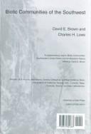 Cover of: Biotic Communities Of Southwest by David E. Brown