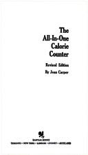 Cover of: All in One Calorie Counter