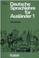 Cover of: Deutsche Sprachlehre Fur Auslander - Two-Volume Edition - Level 1