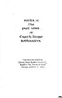 Cover of: Sutra of the Past Vows of Earth Store Bodhisattva