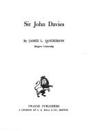 Cover of: Sir John Davies  (Teas 175)