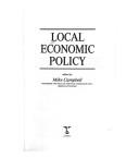 Cover of: Local Economic Policy
