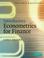 Cover of: Introductory Econometrics for Finance