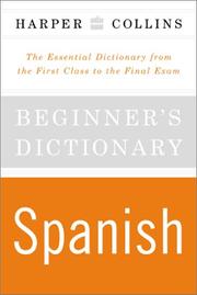 Cover of: Beginner's Spanish dictionary.