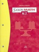 Cover of: Solutions Manual Saxon Math 8/7 with Prealgebra