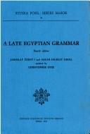 Cover of: A late Egyptian grammar by Jaroslav Černý