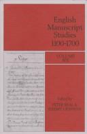 Cover of: English Manuscript Studies Vol 6 (British Library - English Manuscript Studies 1100-1700) by 