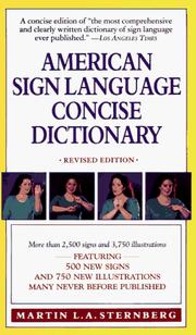 Cover of: American sign language concise dictionary