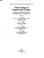 Cover of: Field testing in engineering geology.  By F.G. Bell [and others]