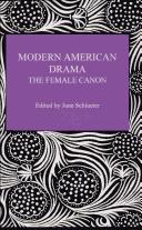 Cover of: Modern American drama : the female canon.