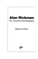 Cover of: Alan Rickman by Maureen Paton
