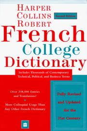 Cover of: Dic Collins-Robert French-English, English-French Dictionary
