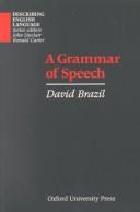 Cover of: A Grammar of Speech (Describing English Language)