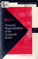 Financial responsibilities of nonprofit boards by Andrew S. Lang