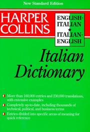 Cover of: Collins English-Italian, Italian-English dictionary by Gabriella Bacchelli