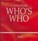 Cover of: Canadian Who's Who 2004 (Canadian Who's Who)