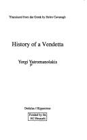 Cover of: The History of a Vendetta