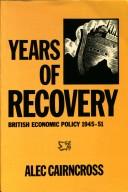 Cover of: Years of Recovery